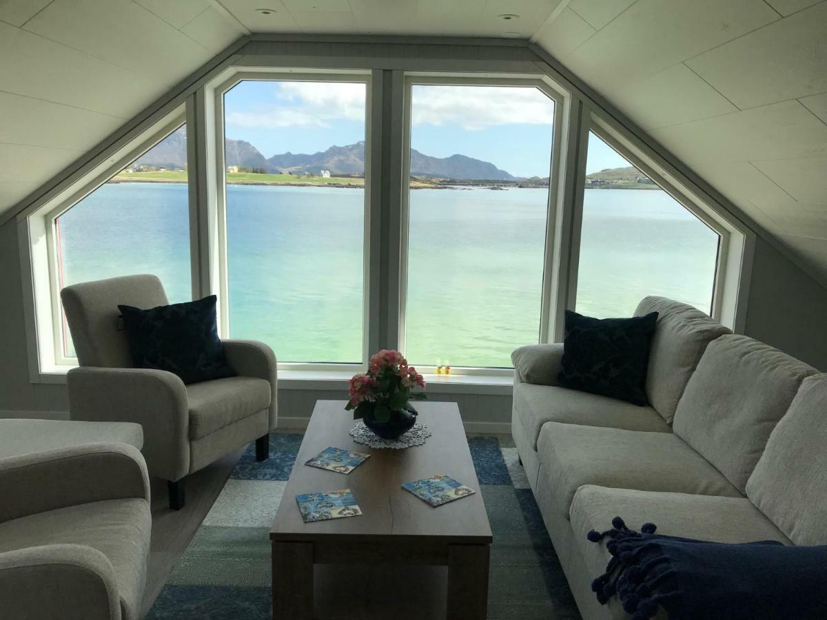Luxurious Cabin By The Waterfront Leknes Buitenkant foto